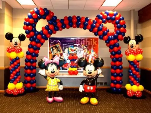 decoración-con-globos-arco-de-mickey