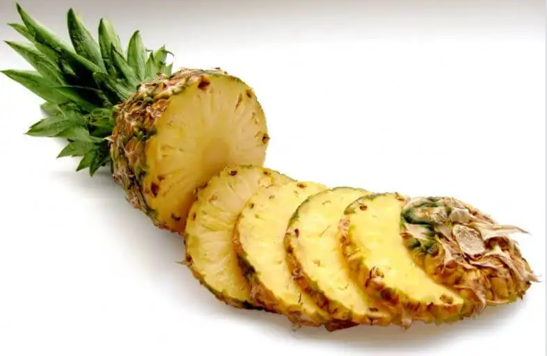 Rondelles d'ananas.