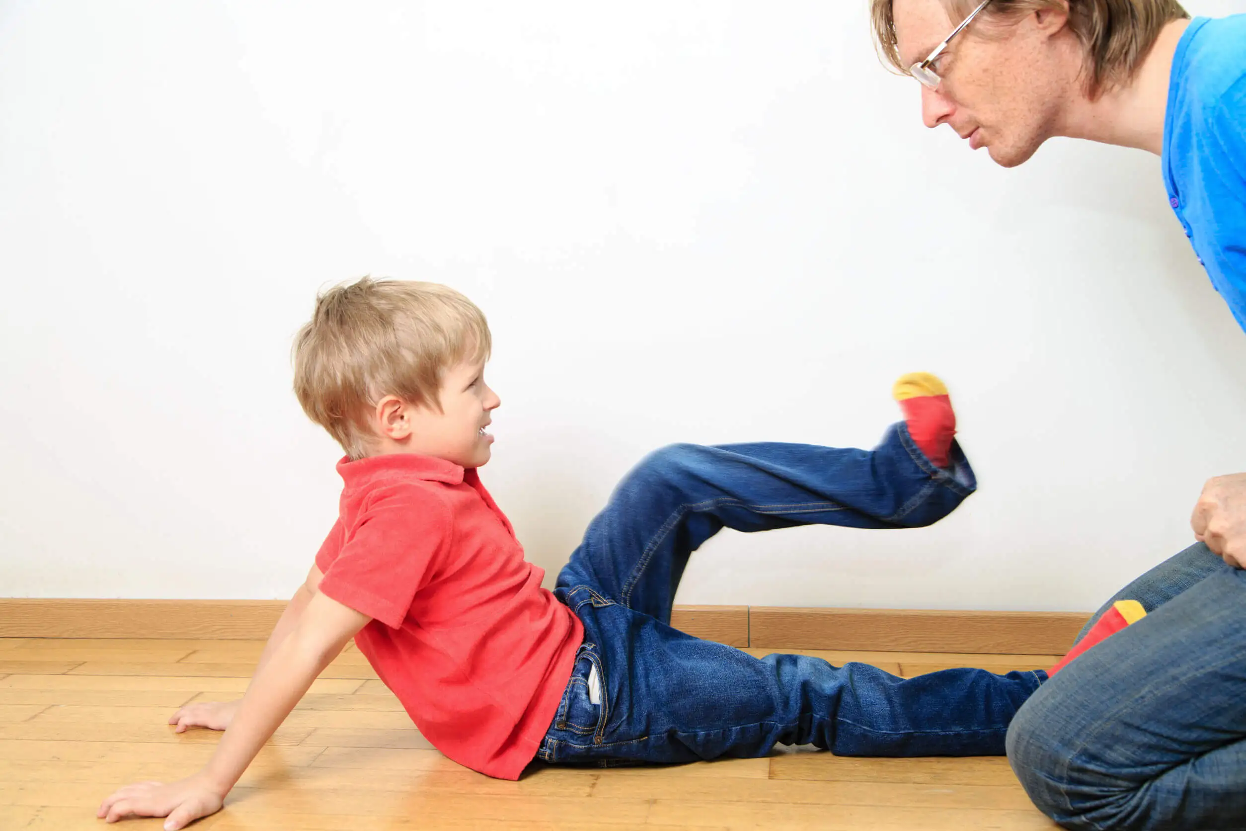 Rabieta de un niño que desea algo.