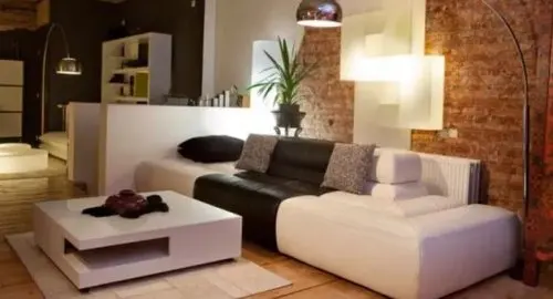 Salón de casa decorado según el feng shui.