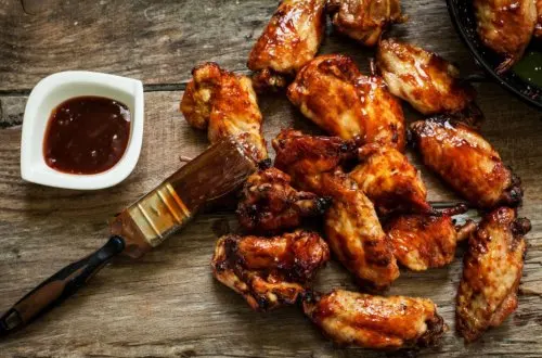 alitas en salsa BBQ