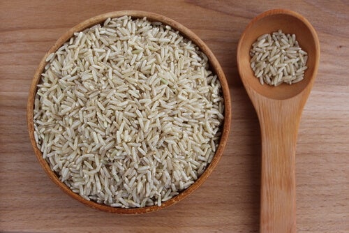 Ryż jest składnikiem bazowym.