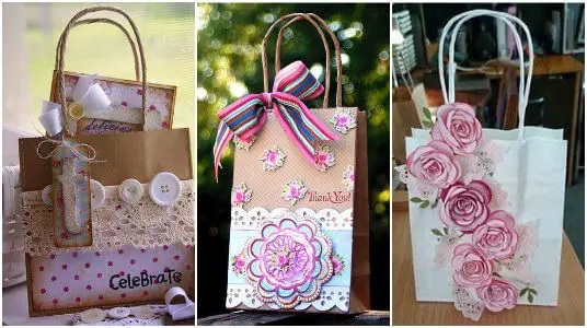 Bolsa de regalo flores