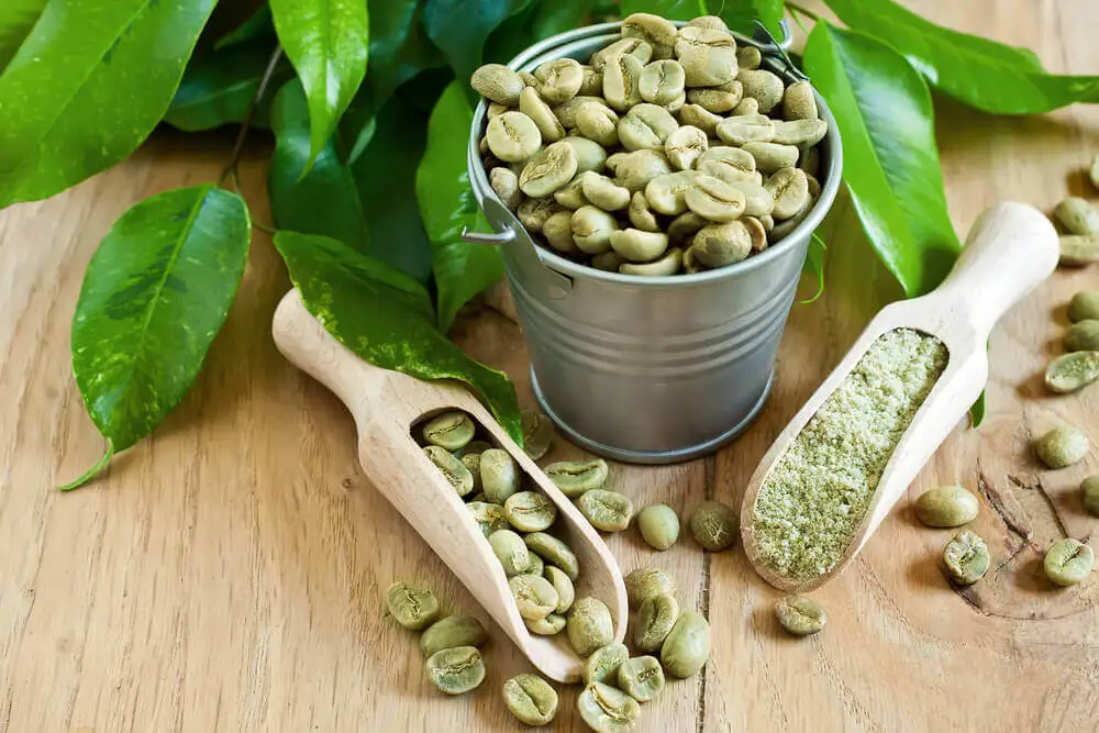 Cuenco de café verde para adelgazar.