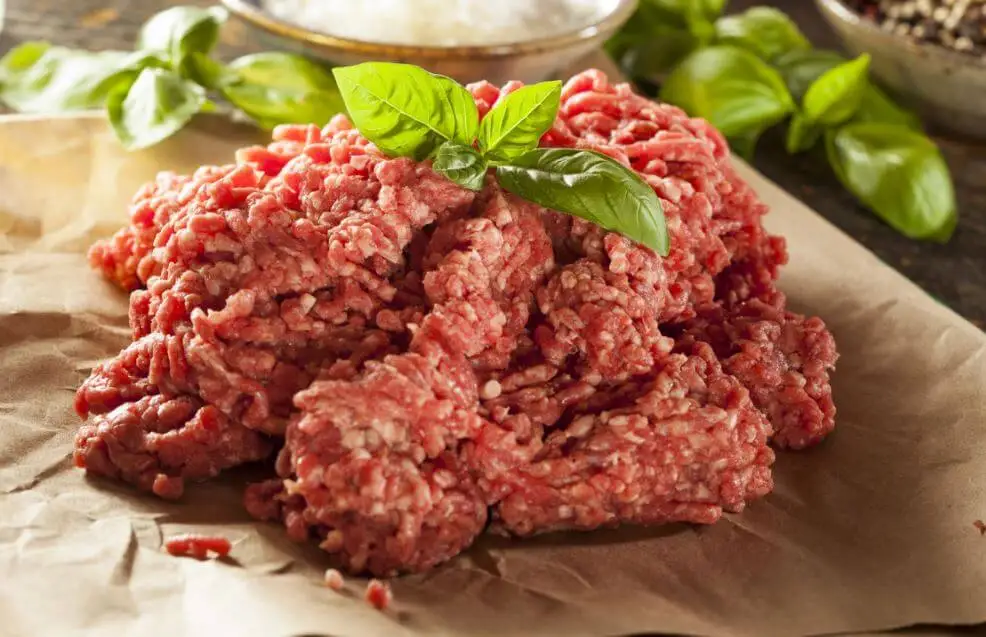 Minced meat.