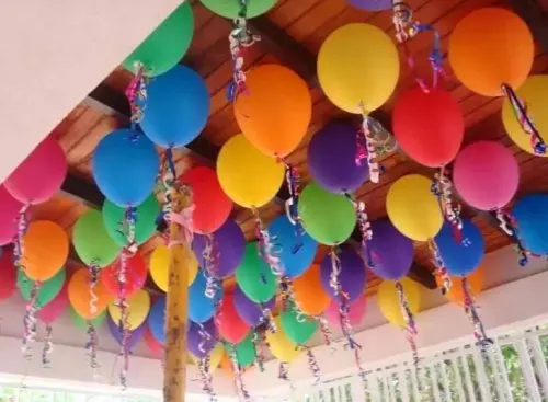 Decoración con globos.