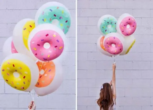 Diversión con globos.
