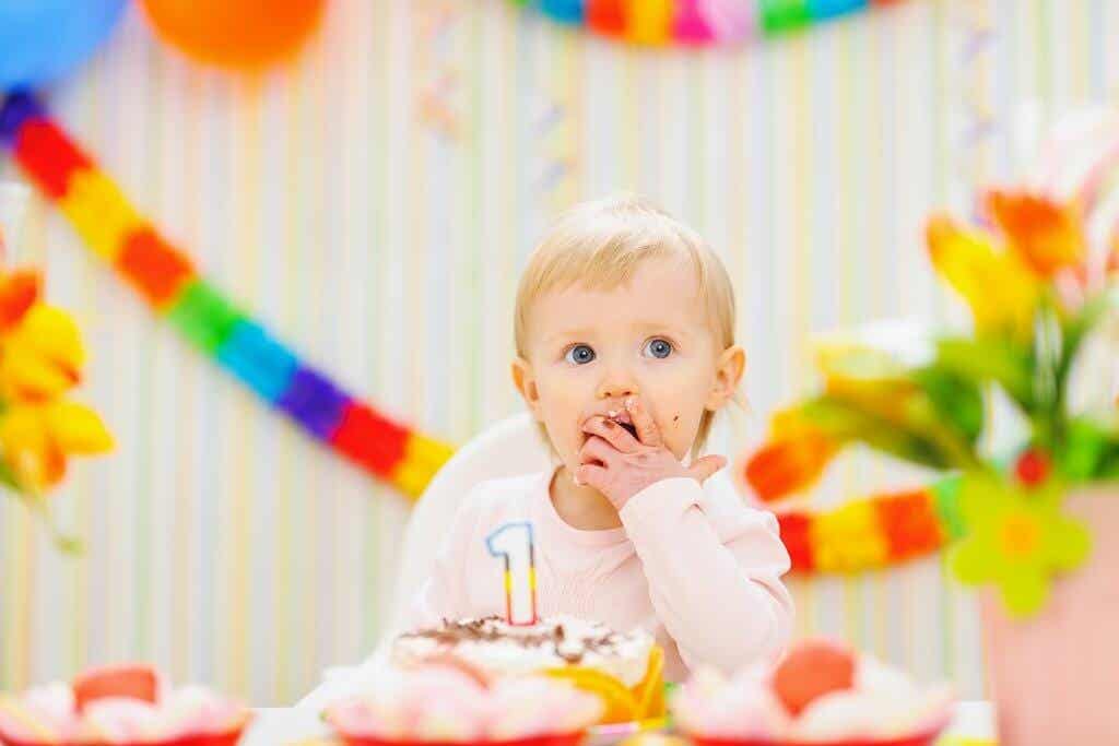 Fiesta de cumpleaños del primer año del bebé.