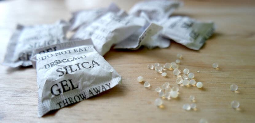 bolsitas de gel de sílice