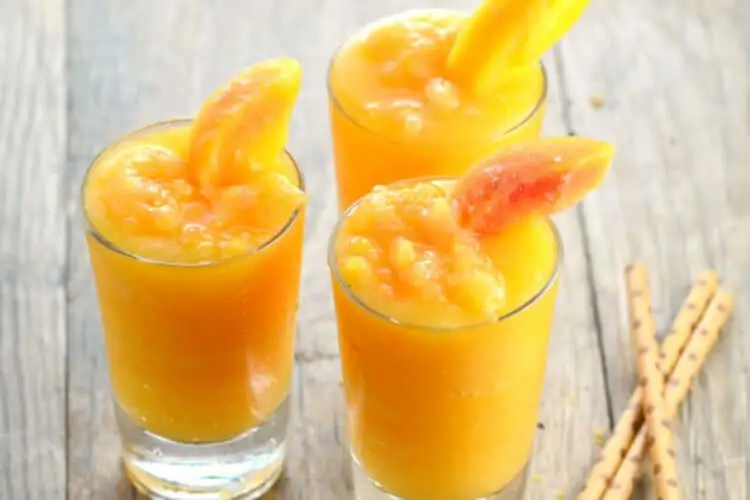 Granizado de melocotón.