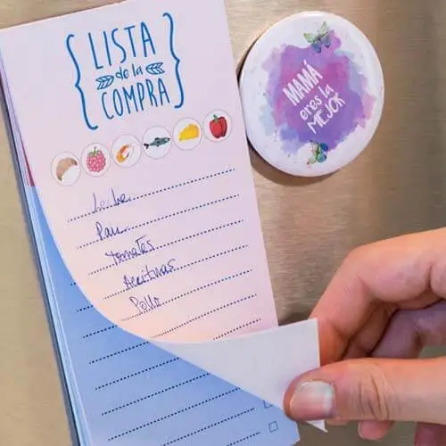 Lista de la compra de imán para nevera
