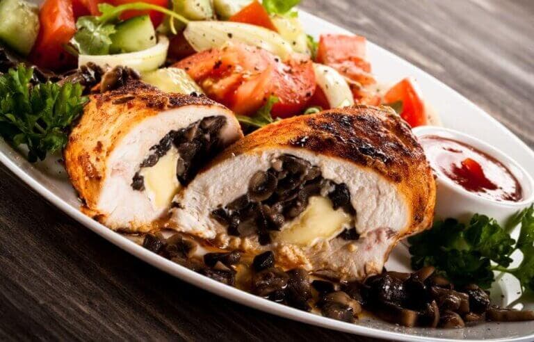 Receta de pechuga de pollo rellena al horno