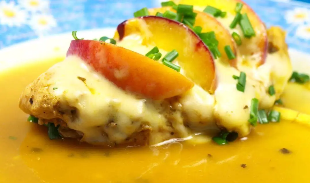 Receta de melocotón y carne de pato