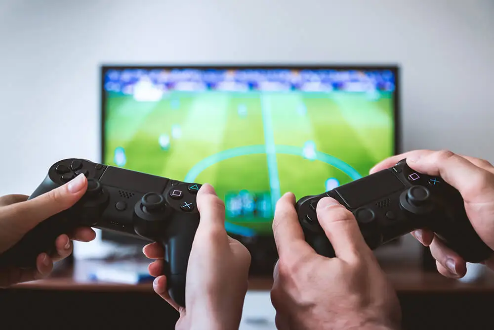 Videojuego de fútbol.