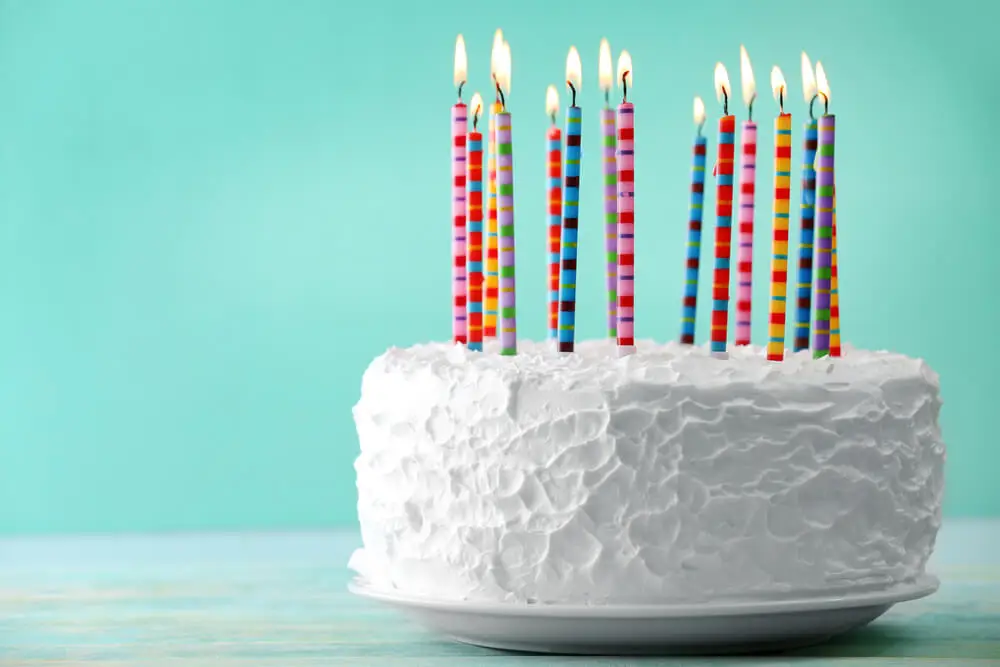 Torta de cumpleaños.