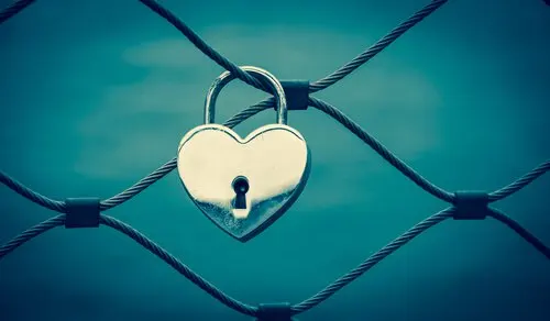 Corazón con una cerradura