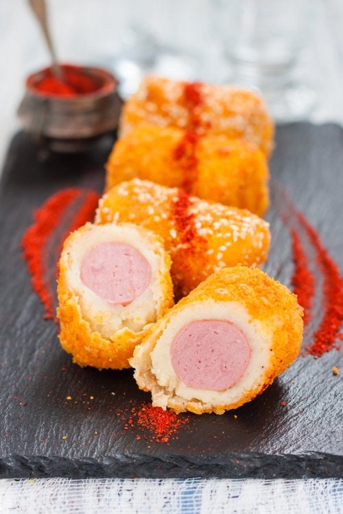 Prueba estas deliciosas croquetas de salchicha horneadas