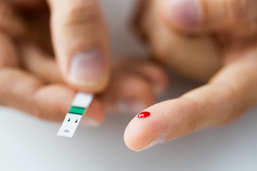Glucosa en sangre para controlar la diabetes.