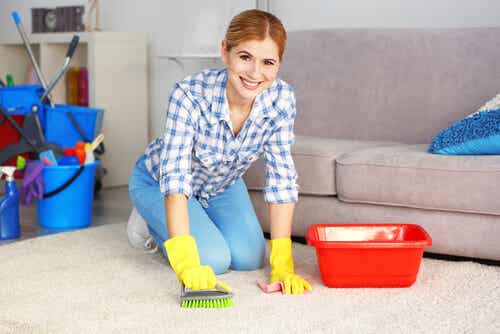 Existen diferentes productos para limpiar tus alfombras.