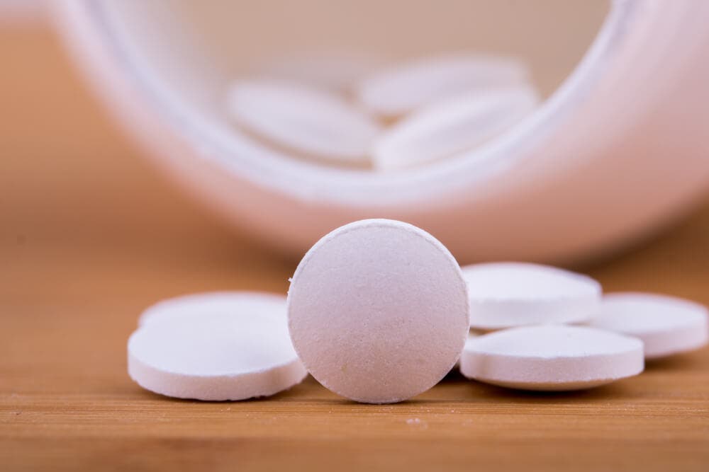 Pastillas en una mesa