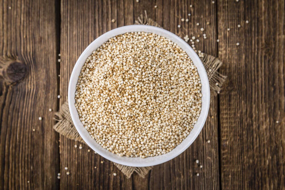 Quinoa en remojo.