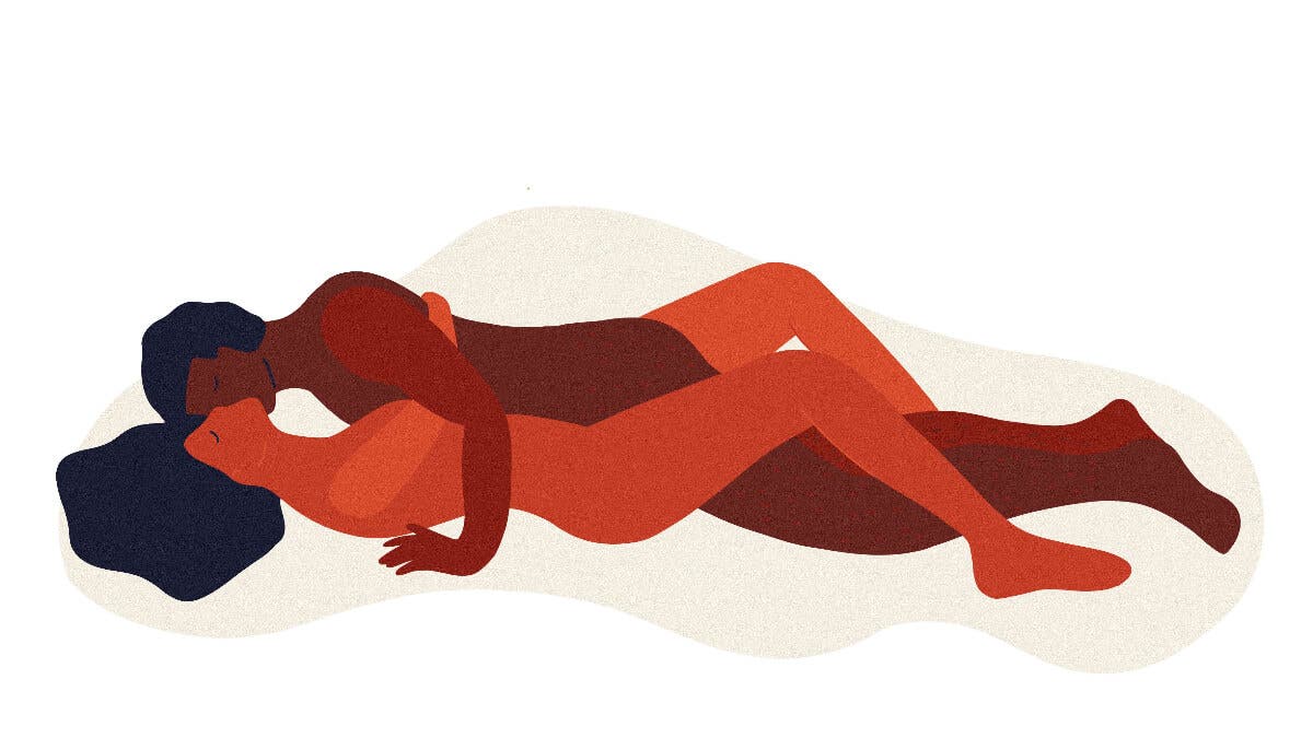 Postura sexual de misionero.