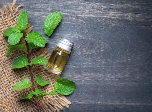 aceite esencial de menta para las bajadas de tensión