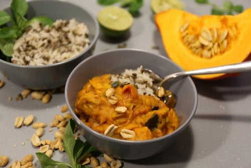 Receta de arroz jazmín con calabaza