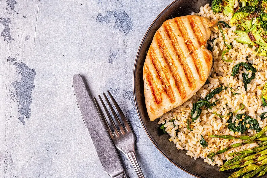 Risotto de espárragos.