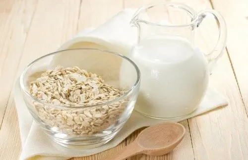 Avena con leche vegetal