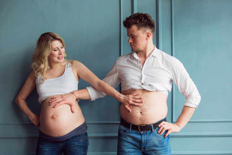 Síntomas de embarazo que presentan los padres. 