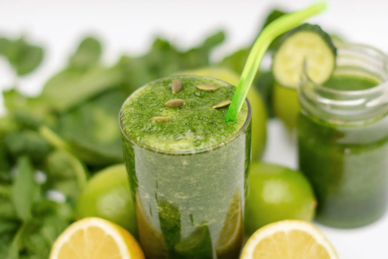 Jugo de espinacas.