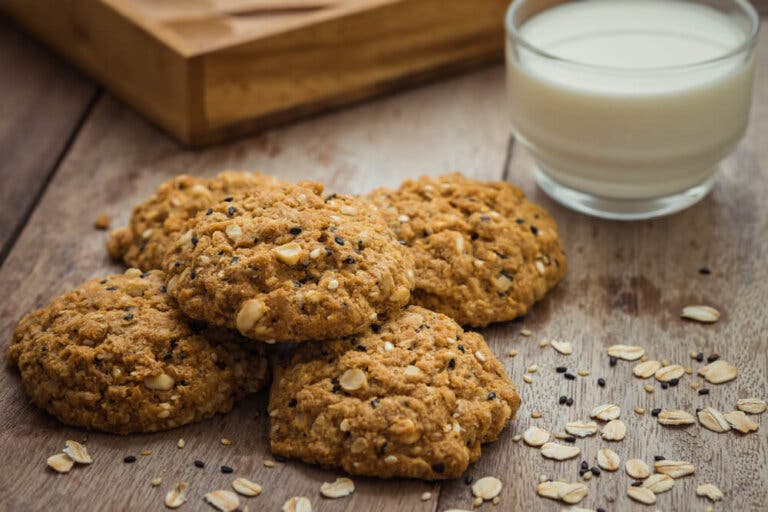Galletas de avena sin azúcar ni mantequilla