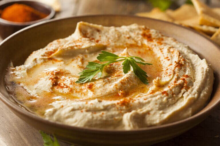 Humus de garbanzos superligero