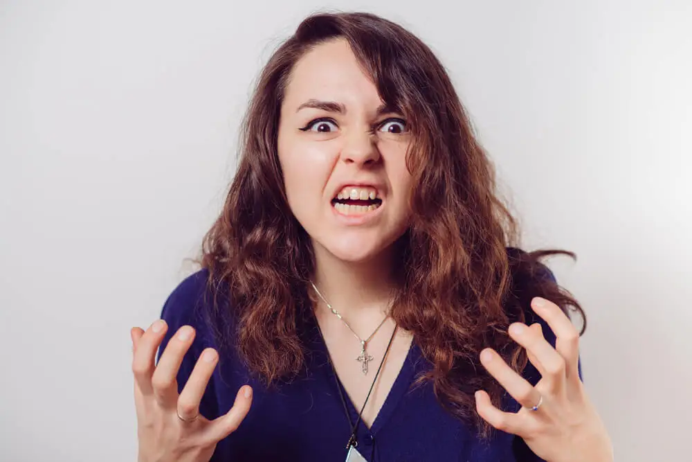 Rabia por frustración.