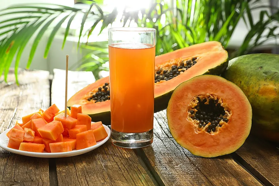 Jugo de papaya