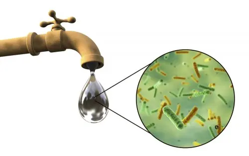 Agua contaminada