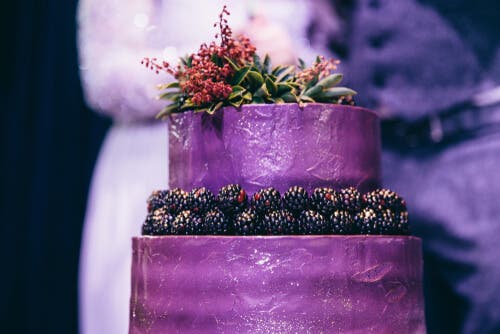 Tarta con textura para bodas.