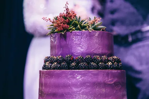 Tarta con textura para bodas.