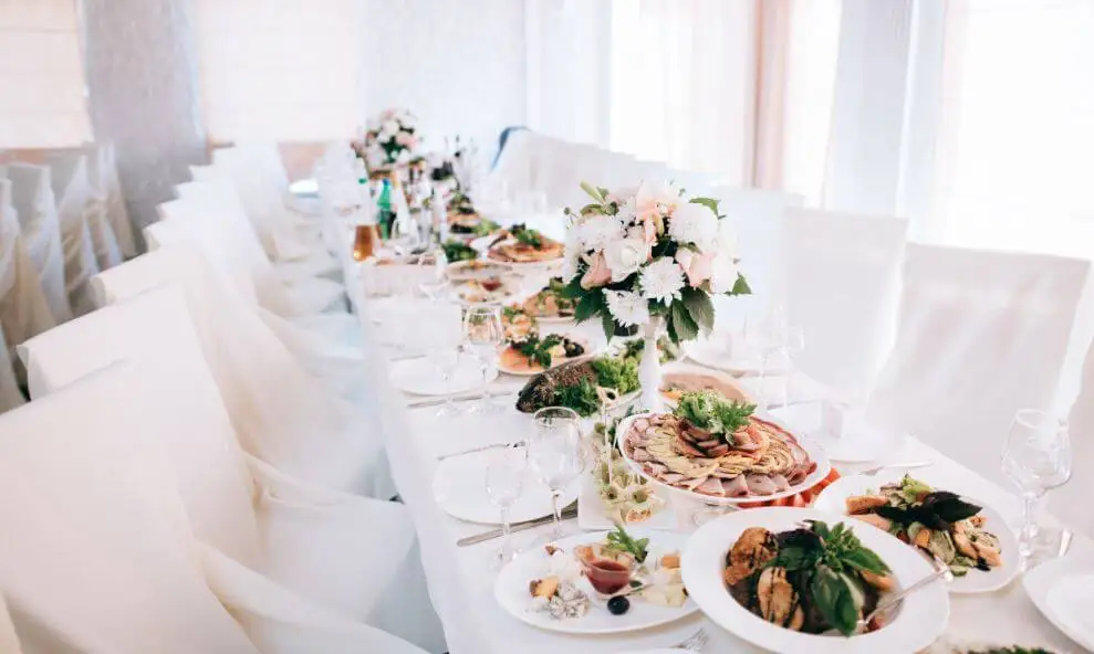 Ideas para el catering en una boda.