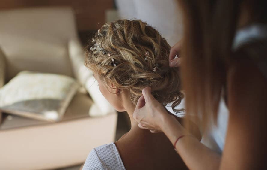Peinados para la boda.