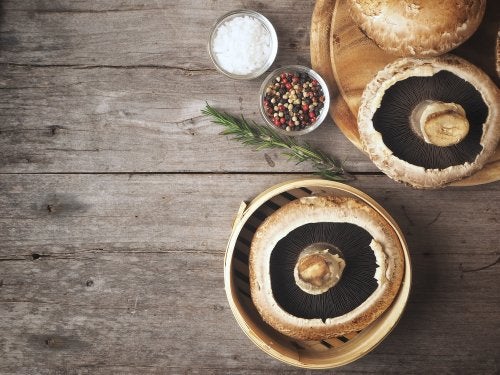 Receta de portobellos gratinados, fácil de preparar