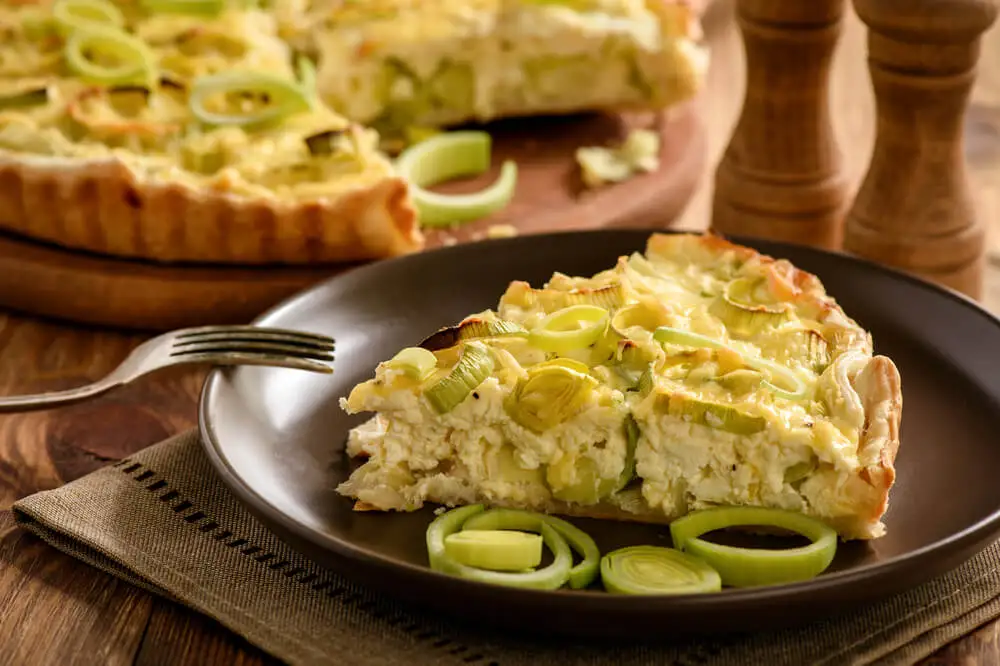 Quiche de verduras y queso tierno