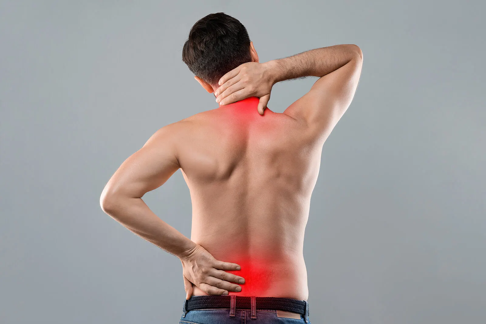 A man with a bad back.