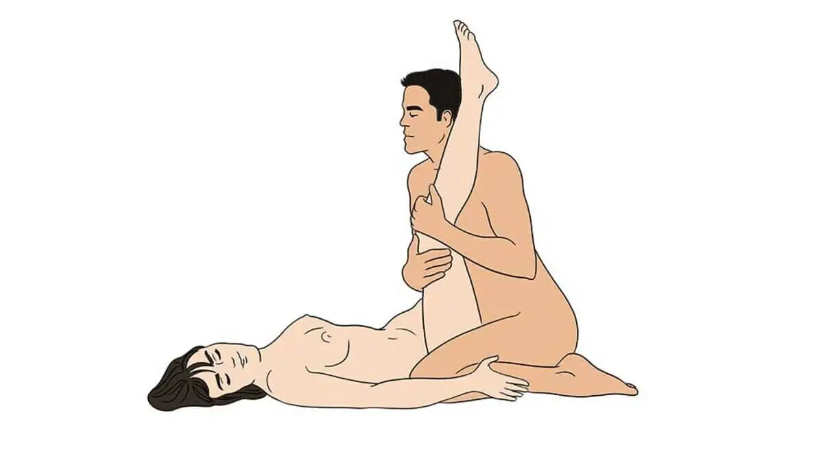 Posición de sexo bambú partido.