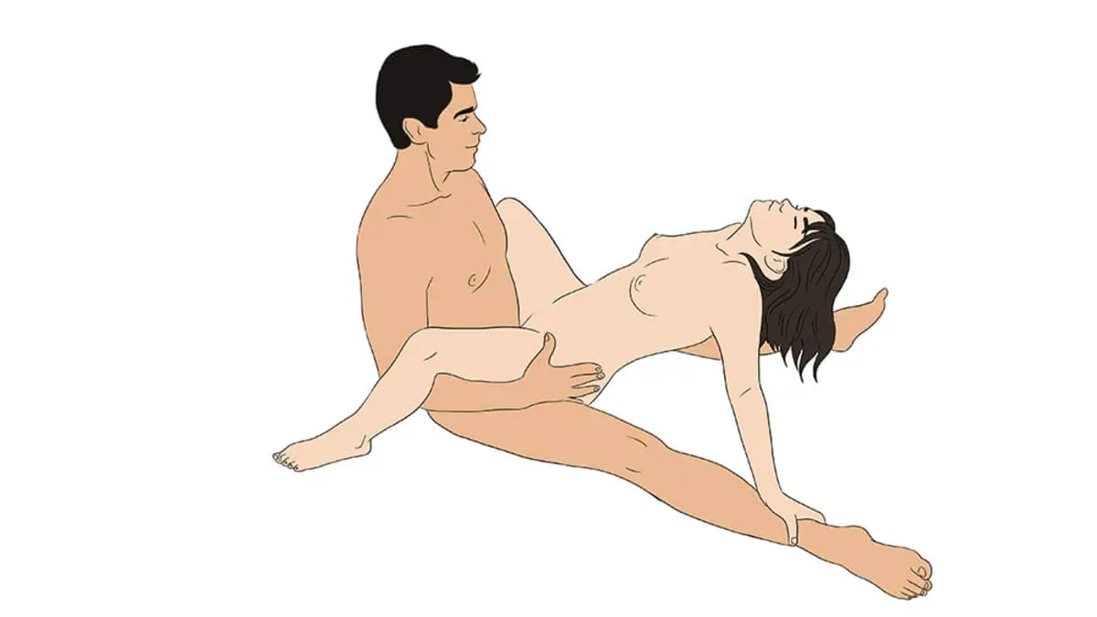 Postura del Kamasutra de trapecista.