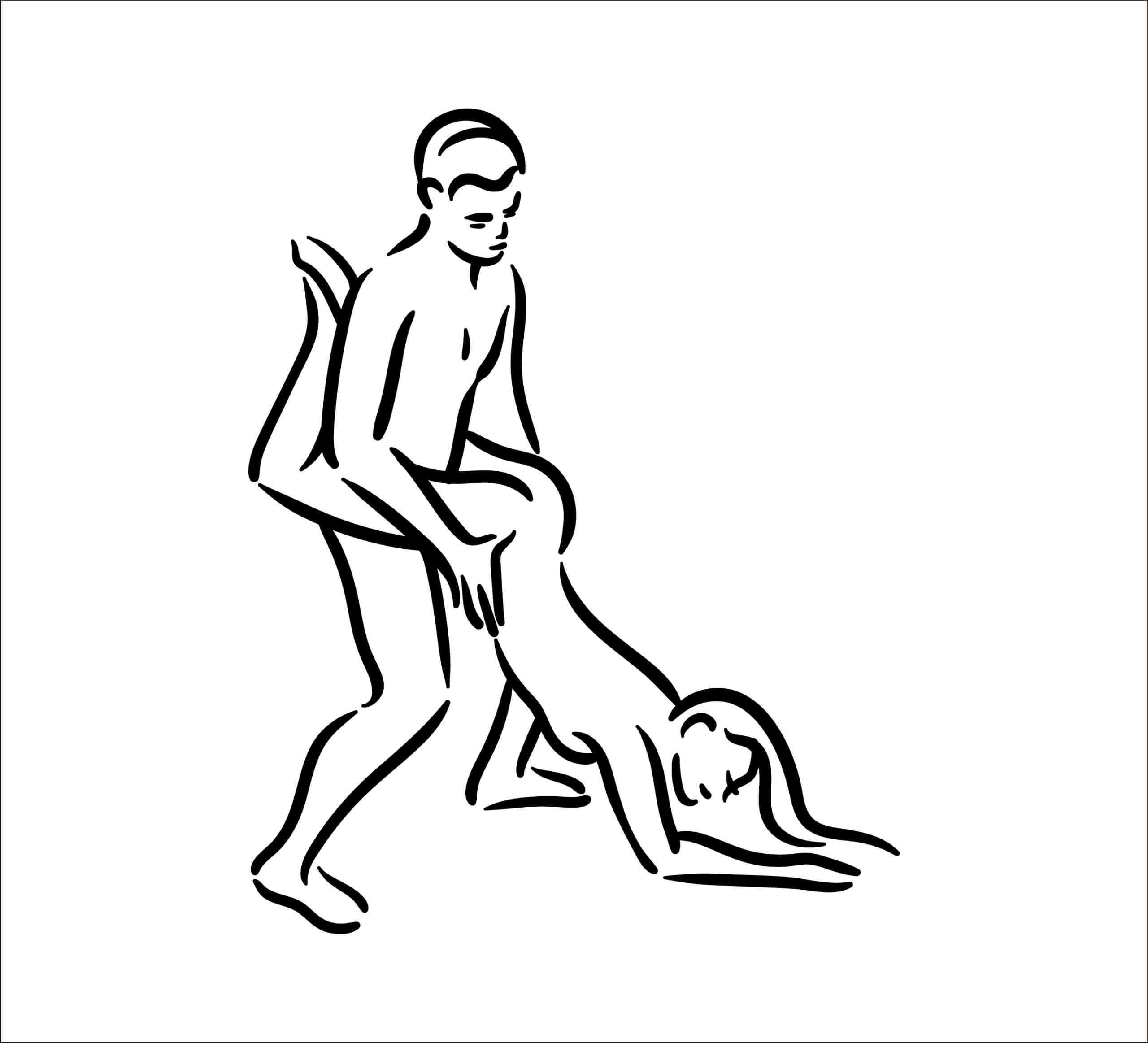 La carretilla, posturas del Kamasutra.