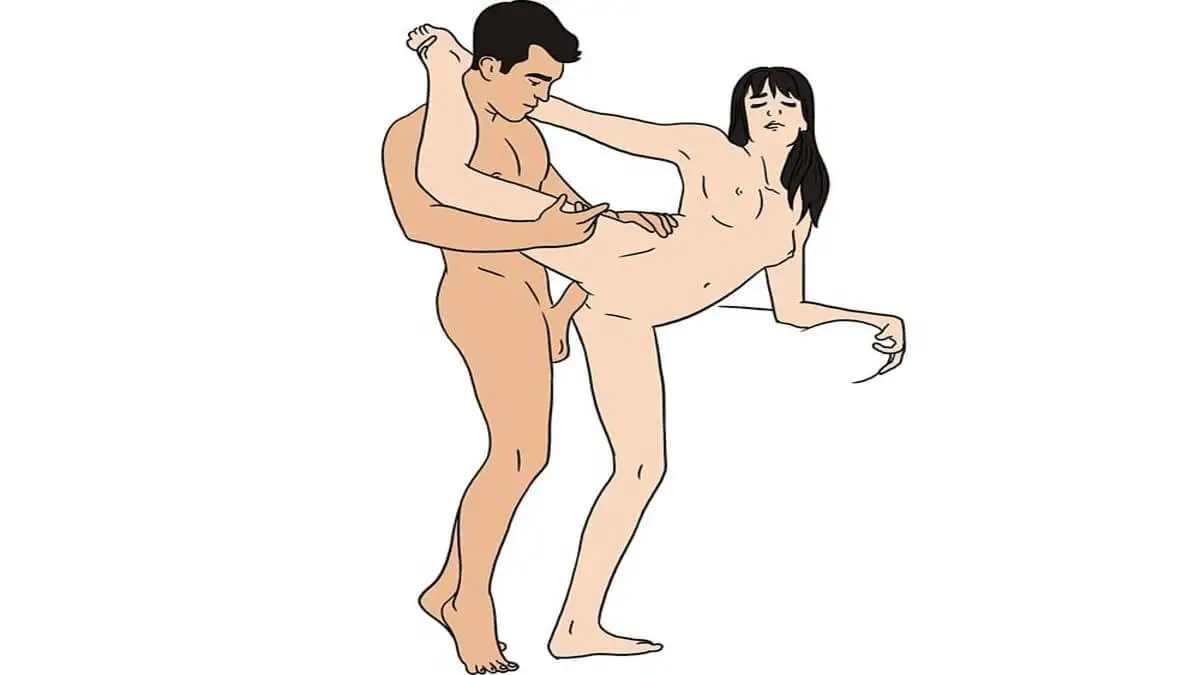 Pose contorsionista.