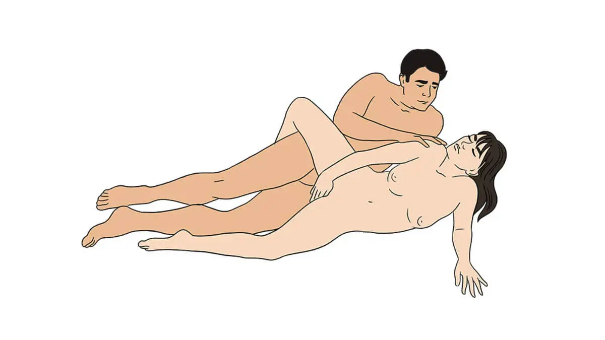 Cucharita con la pierna arriba.