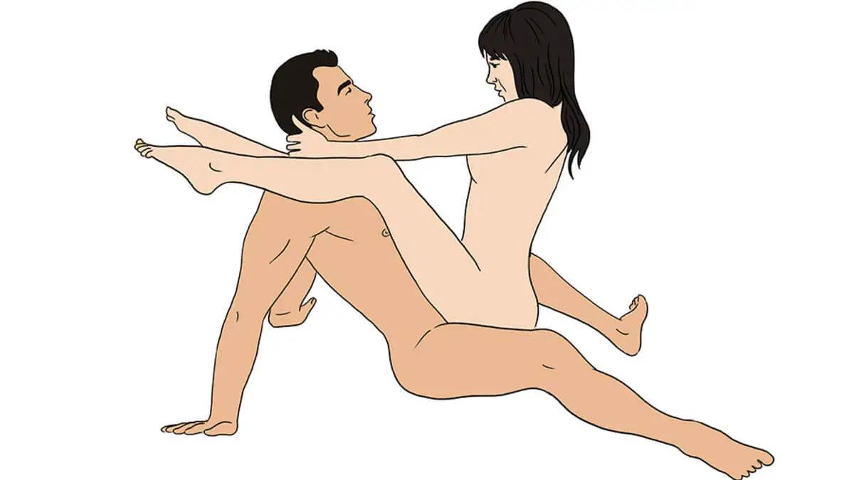 Posición para sexo del Kamasutra.